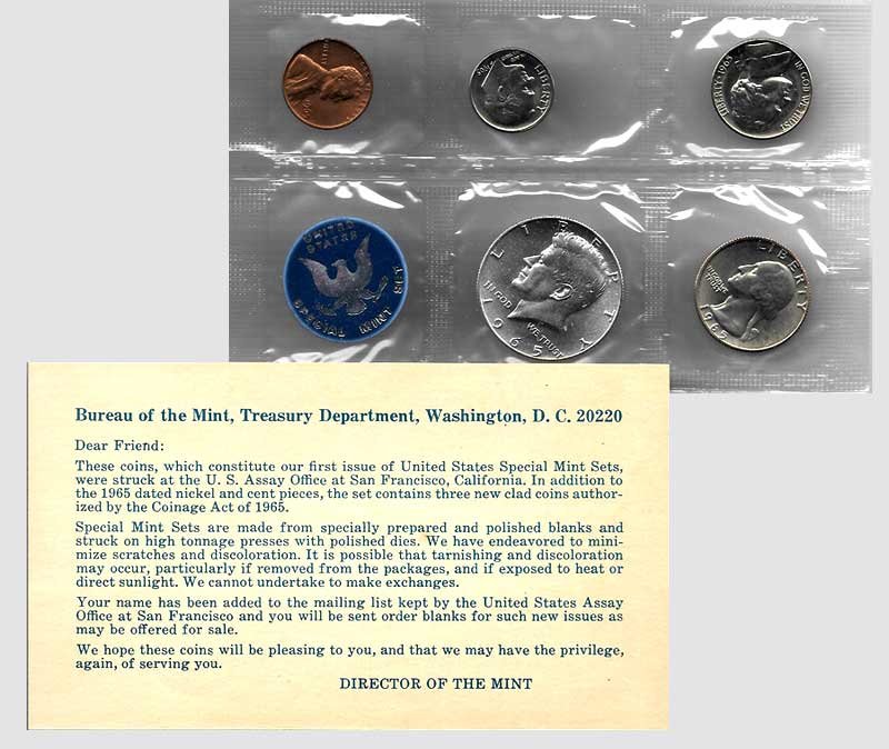 Special Mint Set Estados Unidos 1965