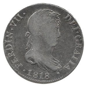 Moneda 1818. 04 Reales Fernando VII 1818.Sevilla CJ MBC/MBC+