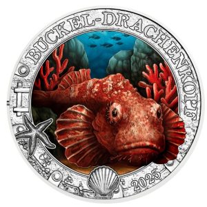 Moneda Austria 003 Euros 2025 SC. Pez Escorpion Diablo