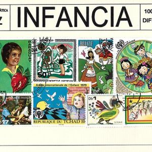 Sellos de paqueteria INFANCIA – 100 diferentes