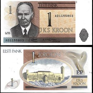 Billete Estonia 001 Kroon 1992 SC P69
