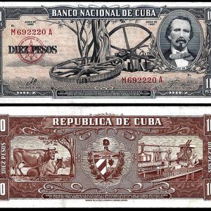 Billete Cuba 010 Pesos 1960 MBC+ P88c