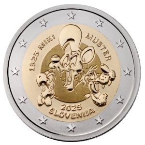 Moneda 2 euros de Eslovenia 2025 Miki Muster