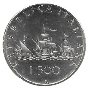 Moneda Italia 500 Liras 1982 S/C