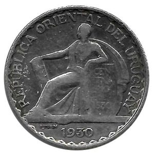 Moneda Uruguay 020 Cent 1930 MBC
