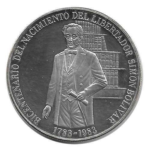 Moneda Venezuela 100 bolívares 1983 FDC Simon Bolivar