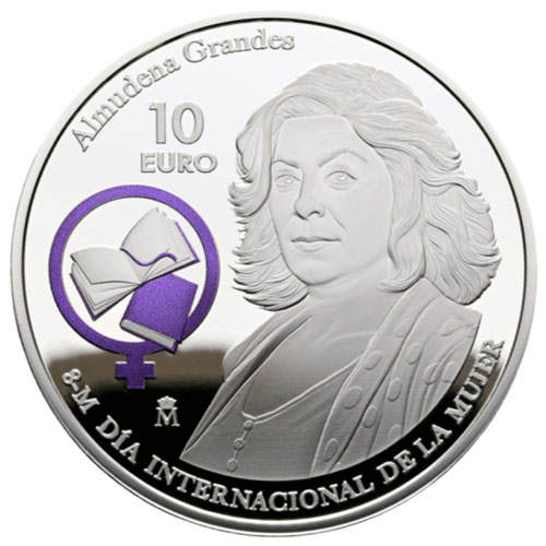 Año 2026. Moneda 10€ Dia Int. Mujer - Almudena Grandes