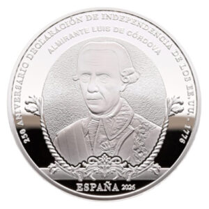Año 2026. Moneda 10€ Independencia EEUU – Luis de Cordova