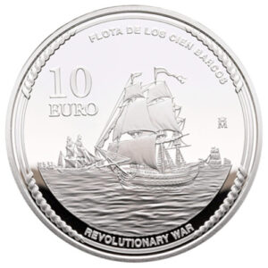 Año 2026. Moneda 10€ Independencia EEUU – Jose Solano y Bote