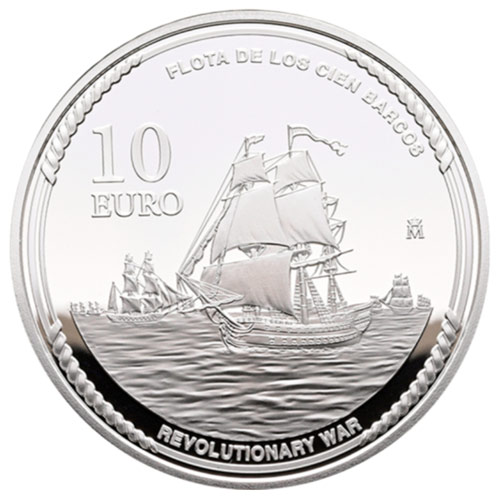 Año 2026. Moneda 10€ Independencia EEUU - Jose Solano y Bote - Imagen 2