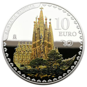 Año 2026. Moneda 10€ Gaudi – Sagrada Familia
