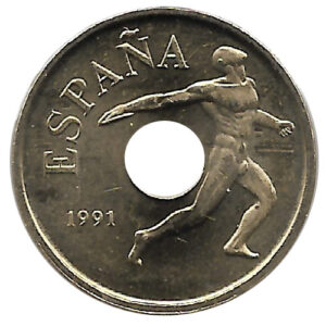 Monedas. 025 pesetas Barcelona S/C