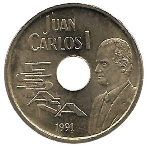 Monedas. 025 pesetas Rey S/C