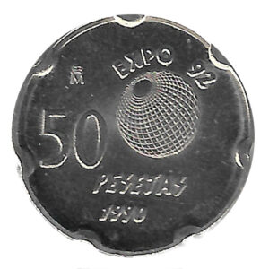 Monedas. 050 pesetas Sevilla S/C