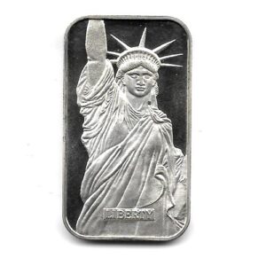Moneda EE.UU. 1 Onza Troy Plata Lingote 1986