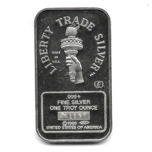 Moneda EE.UU. 1 Onza Troy Plata Lingote 1986