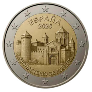 Moneda 2 euros de España 2026. Poblet