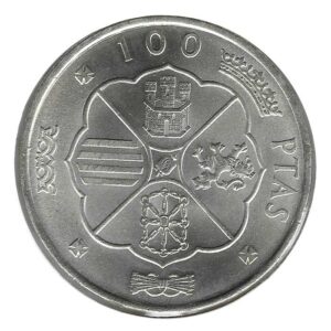 Moneda 100  pesetas 1966 *69. S/C (PALO RECTO)