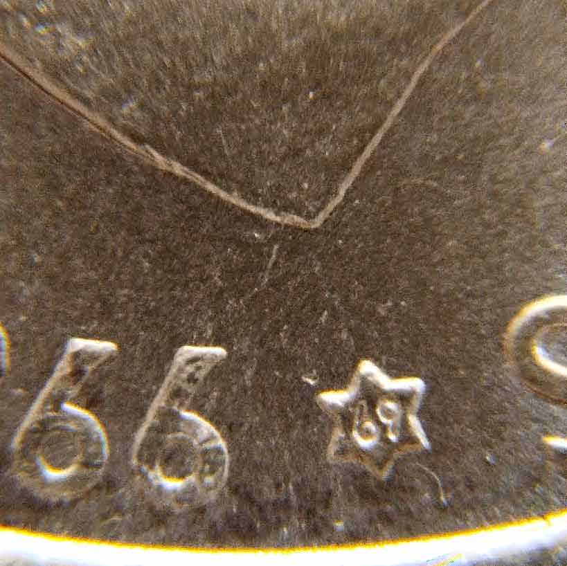 Moneda 100 pesetas 1966 *69. S/C (PALO RECTO) - Imagen 3