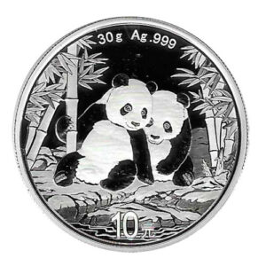 Moneda China 10 Yuan 2026. 1 Oz Ag. Oso Panda