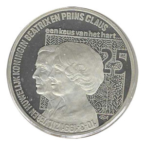 Moneda Holanda 25 ECU 1991 PROOF