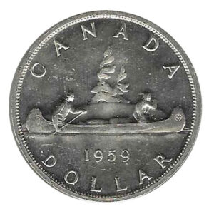 Moneda Canada 01 dolar 1959 S/C-