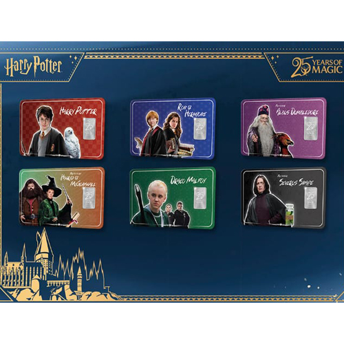 Juego de 6 lingotes de 1 gr Harry Potter - Royal Dutch Mint - Imagen 5