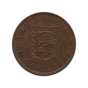 Moneda Jersey 1/12 shilling 1945 EBC –