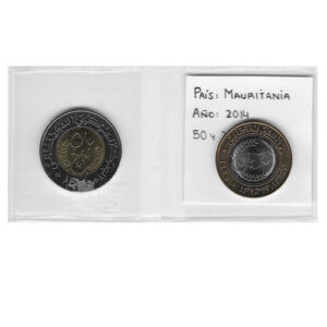 Serie Monedas Mauritania 2014 (2 Valores) S/C