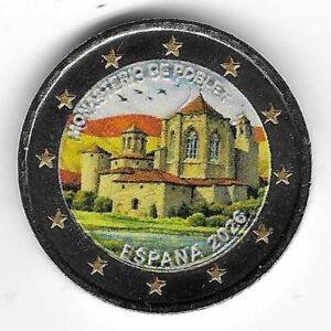 Moneda 2 euros España 2026 COLOREADA Poblet – 1