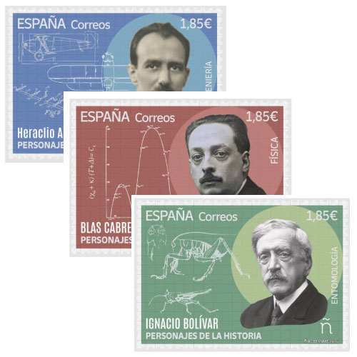 66-68. Sello Personajes de la Historia 2025