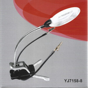 Lupa de sobremesa con 2 LED (2-4x). SAFE 4665