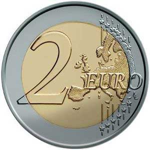 Moneda 2 Euros España 2011 Color. Alhambra Granada