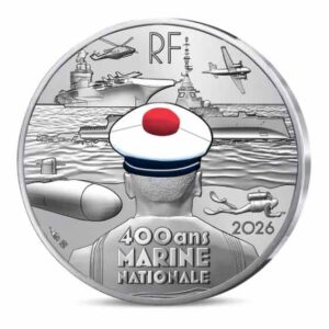 Moneda Francia 10 Euros 2026 – 400 Años Marina (cartera)