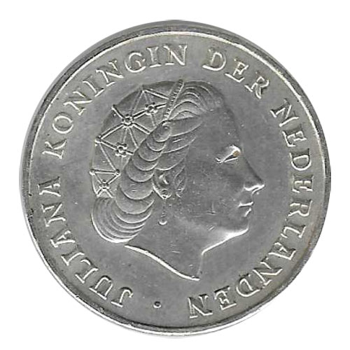 Moneda Antillas Holandesas 1 Gulden 1952 MBC+ - Imagen 2