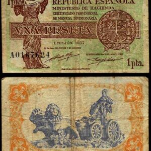 Billete Ministerio de Hacienda (Madrid) 01 Peseta 1937 BC