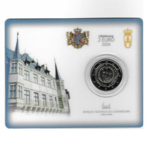 Moneda 2 euros Luxemburgo 2026 Guillaume y Carlo Magno (Juego 2 carteras)
