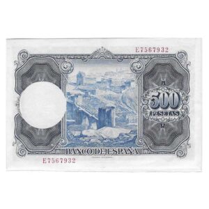 Billete Estado Español 0500 pesetas Madrid 1954 S/C-