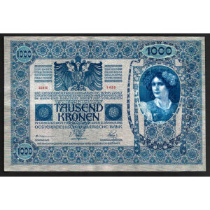 Billete Austria 1000 coronas 1902 (ND1919) SC- P59 IMPERIO