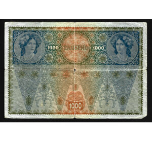 Billete Austria 1000 coronas 1902 (ND1919) BC P59 IMPERIO