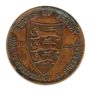 Moneda Jersey 1/12 Shilling 1923 MBC