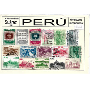 Sellos de paqueteria PERÚ – 100 diferentes
