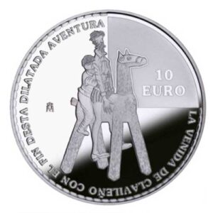 Año 2005. Moneda 10 Euros el Quijote – Clavileño