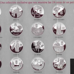 Colección 19 Medallas Plata 0,925 FNMT - Autonomías 2003