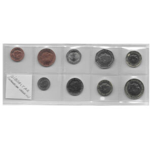 Serie Monedas Gibraltar (9 Valores) S/C (Carlos III)