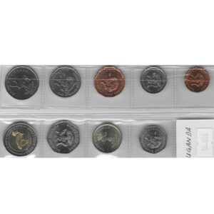 Serie Monedas Uganda (9 Valores) S/C