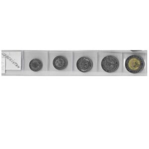 Serie Monedas Uzbekistan (5 Valores) S/C 2018/22