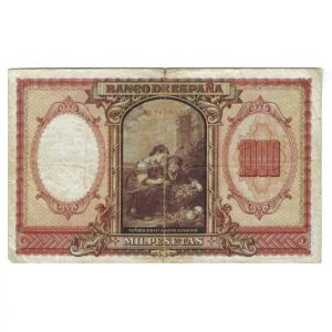 Billete Estado Español 1000 pesetas Madrid 1940 Enero BC