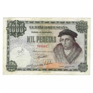 Billete Estado Español 1000 pesetas Madrid 1946 MBC+