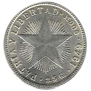 Moneda Cuba 0,10 Centavos 1949 EBC